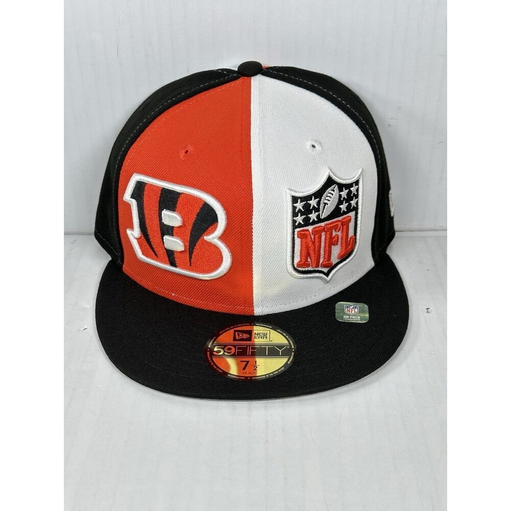 Size 7 1/2 New Era 59FIFTY Cincinnati Bengals Retro Historic Sideline Fitted Hat